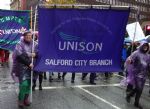 Tens of thousands of people march against Tories in Manchester